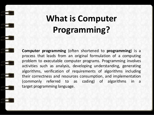computer programming intro